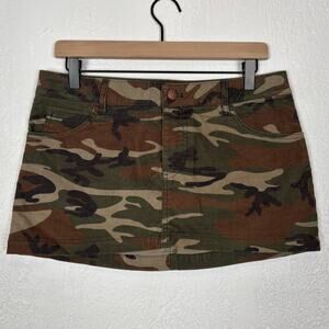 Urban Outfitters Corduroy Camo Micro Mini Skirt Size Medium